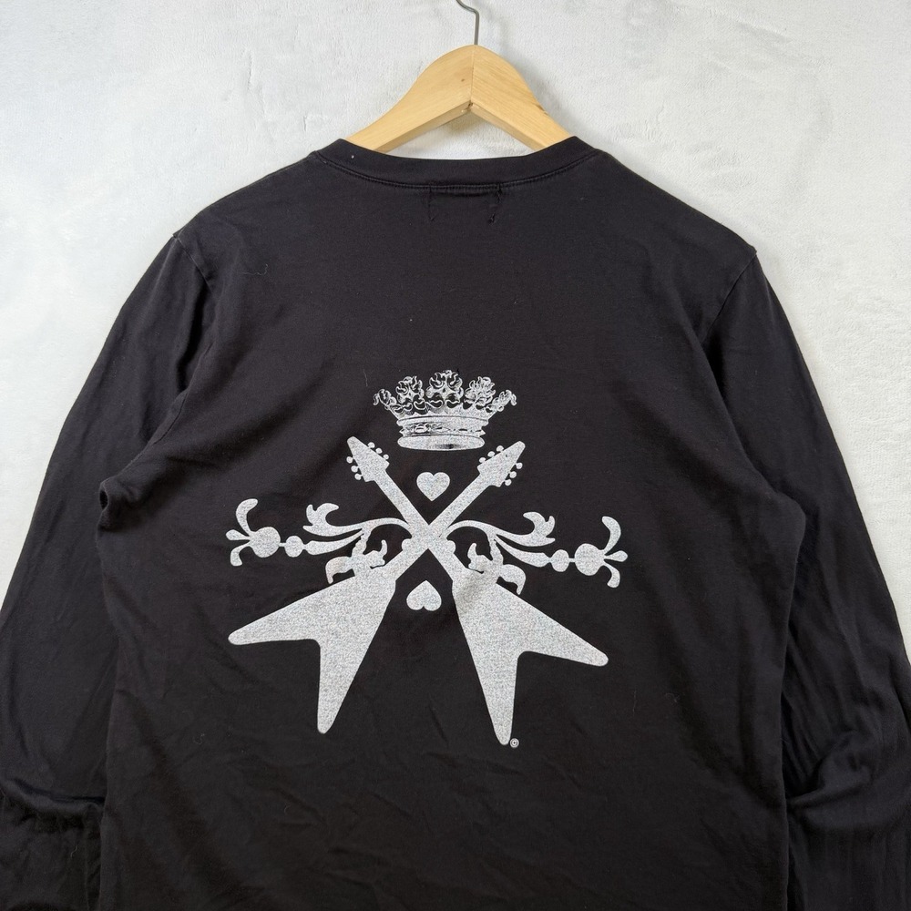 Y2K Juicy Couture Crown Hysteric Glamour Style Punk Long Sleeve T Shirt Small
